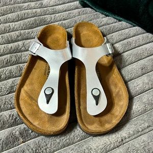 Womens Birkenstock Sandals (silver) size 39